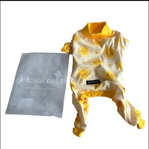 Spark paws dog pajama -sunshine xl NWT